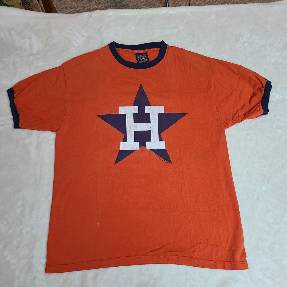Vintage 2003 Houston Astros Orange T-Shirt Men's XL Cooperstown Collection